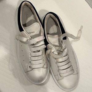 Alexander McQueen White and Black Sneakers
